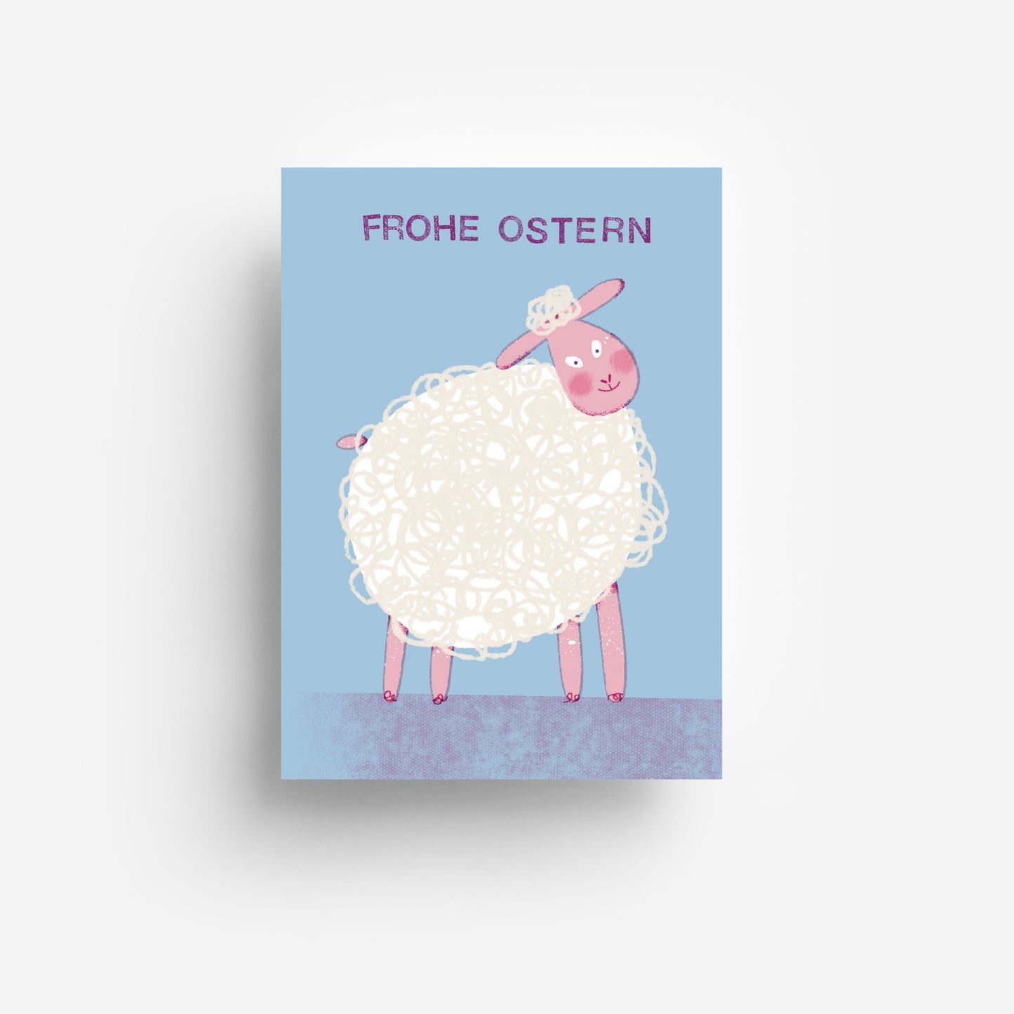 Osterlamm Postkarte DIN A6