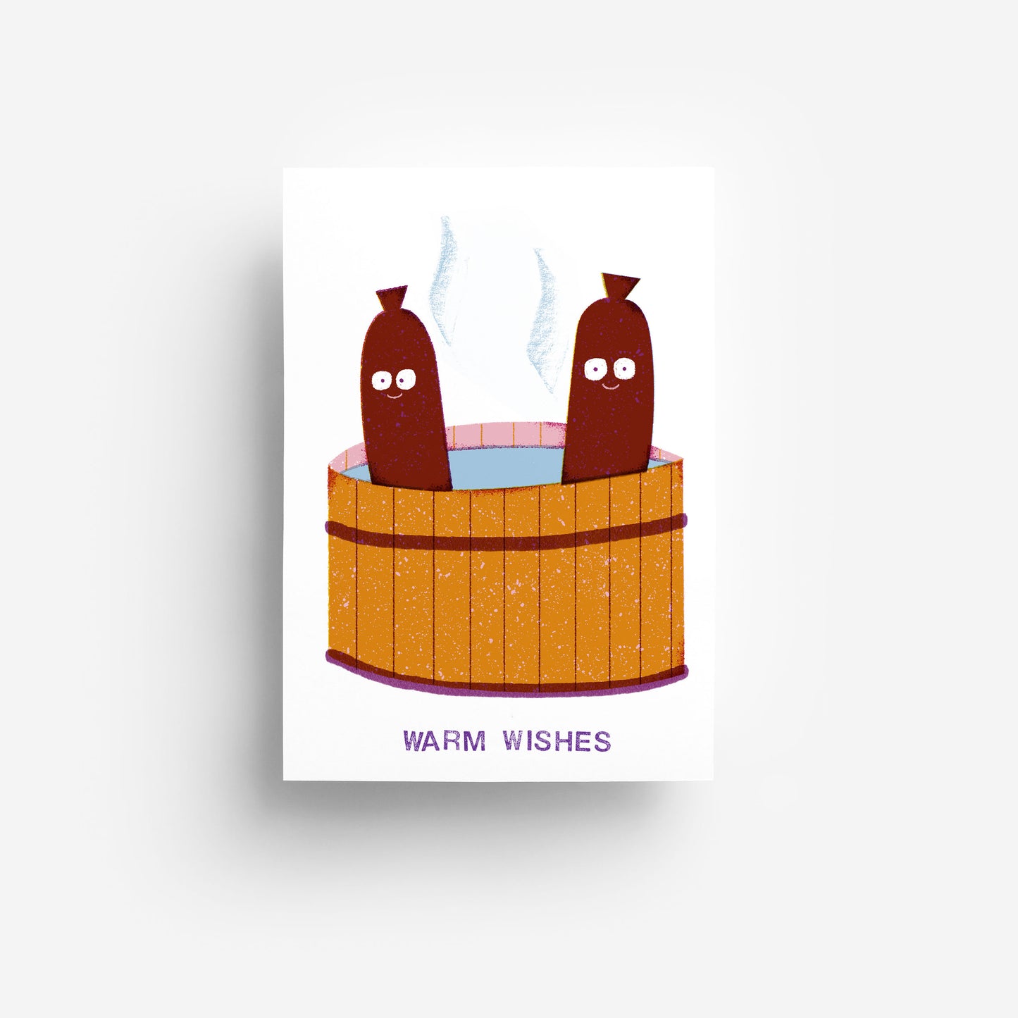Warm Wishes Postkarte DIN A6