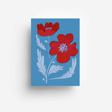Laden Sie das Bild in den Galerie-Viewer, Mohn Blume Postkarte DIN A6