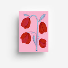 Laden Sie das Bild in den Galerie-Viewer, Rote Tulpen Postkarte DIN A6