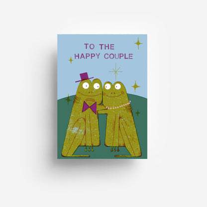 Froschhochzeit Postkarte DIN A6