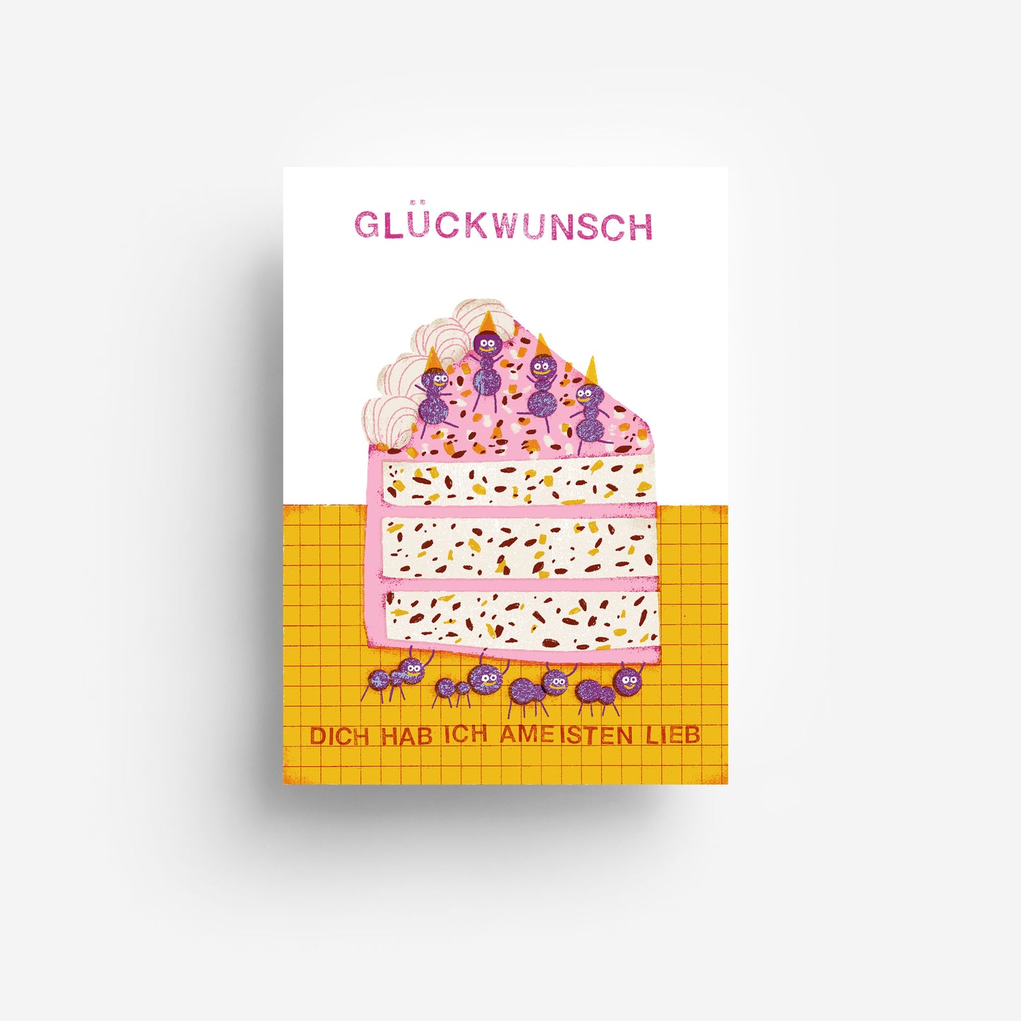 Ameisen Geburtstag Postkarte DIN A6