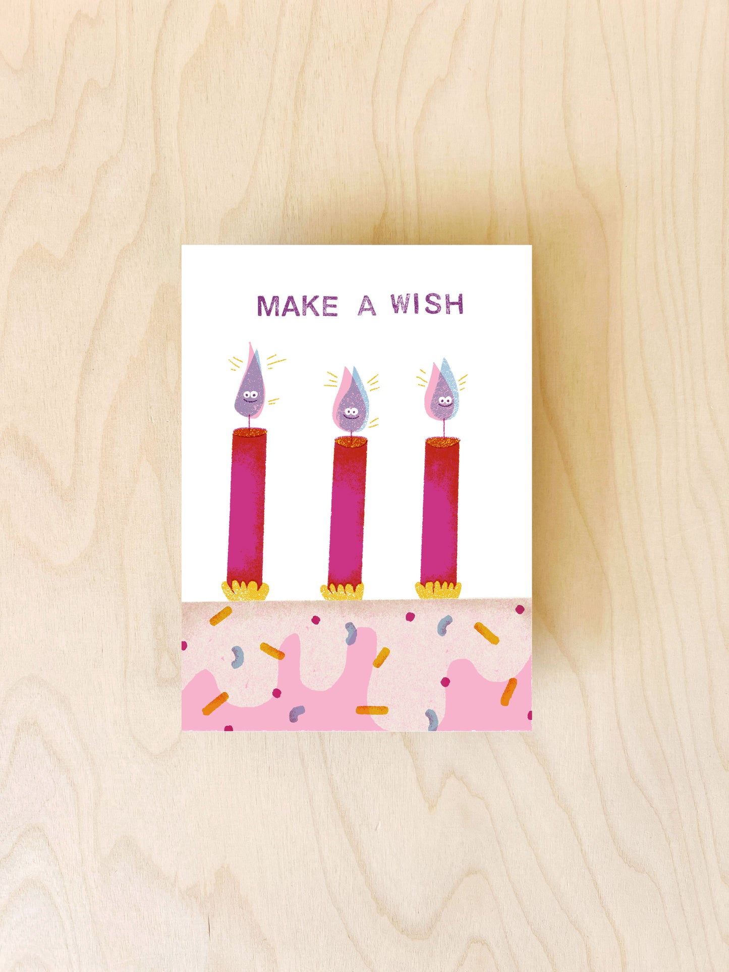 Make A Wish Postkarte DIN A6