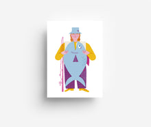 Load image into Gallery viewer, Fisherman Postcard DIN A6