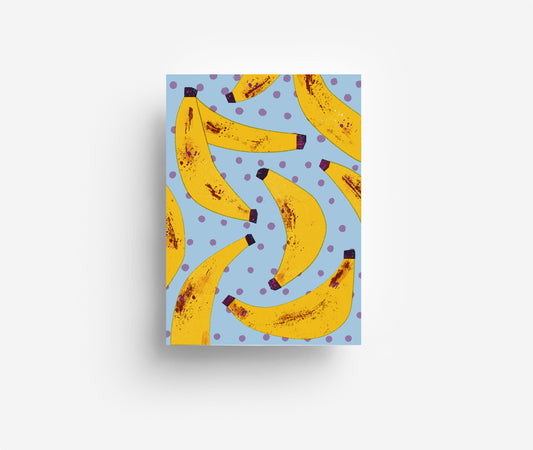 Banane Postkarte DIN A6