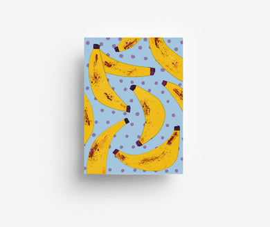 Bananen Postkarte DIN A6