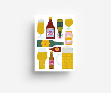 Beer Postcard DIN A6