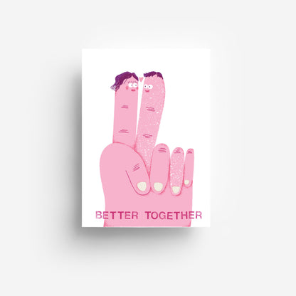 Better Together Postkarte DIN A6