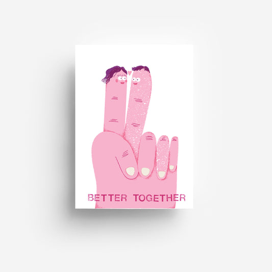 Better Together Postkarte DIN A6