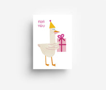 Load image into Gallery viewer, Birthday Duck Postcard DIN A6