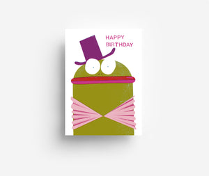 Birthday Frog Postcard DIN A6