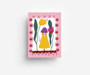 Birthday Girl Postcard DIN A6