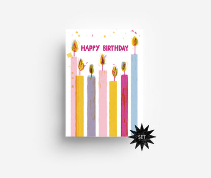 Postkarten Set Geburtstag (20 Karten) DIN A6