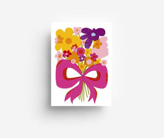 Bouquet Postkarte DIN A6