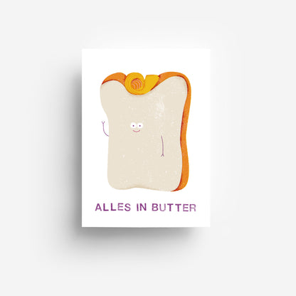 Alles in Butter Postkarte DIN A6