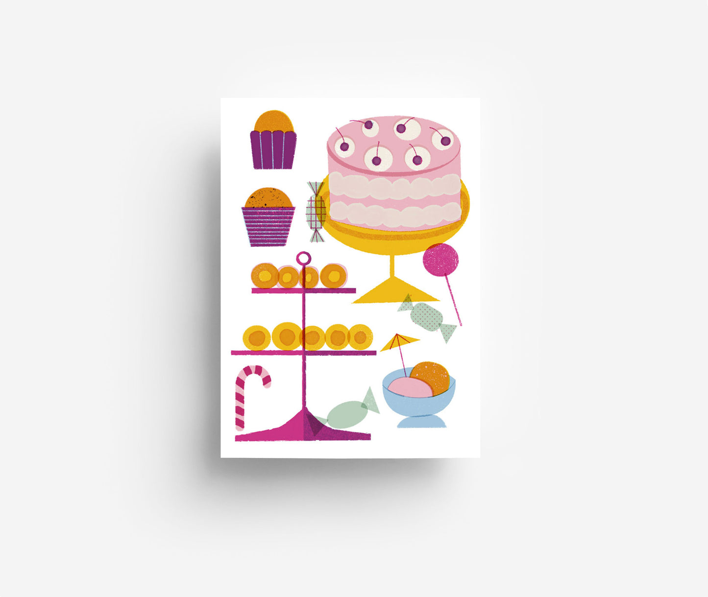Süßes Postkarte DIN A6