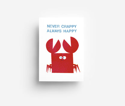 Happy Crappy Postkarte DIN A6