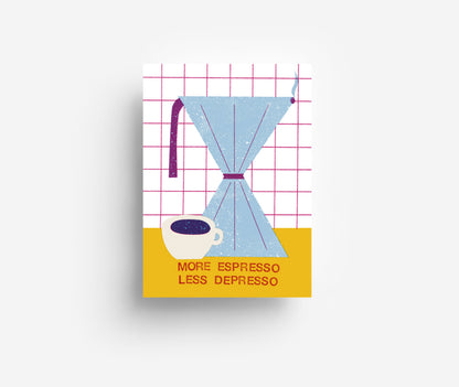 Espresso Postkarte DIN A6