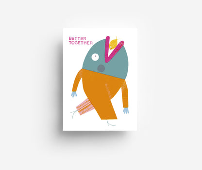 Fischfreunde Postkarte DIN A6