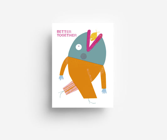 Fischfreunde Postkarte DIN A6