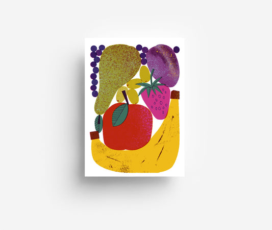 Früchte Postkarte DIN A6