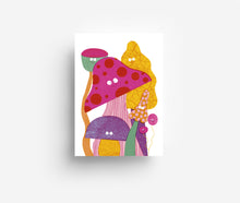 Load image into Gallery viewer, Happy Mushrooms Postcard DIN A6