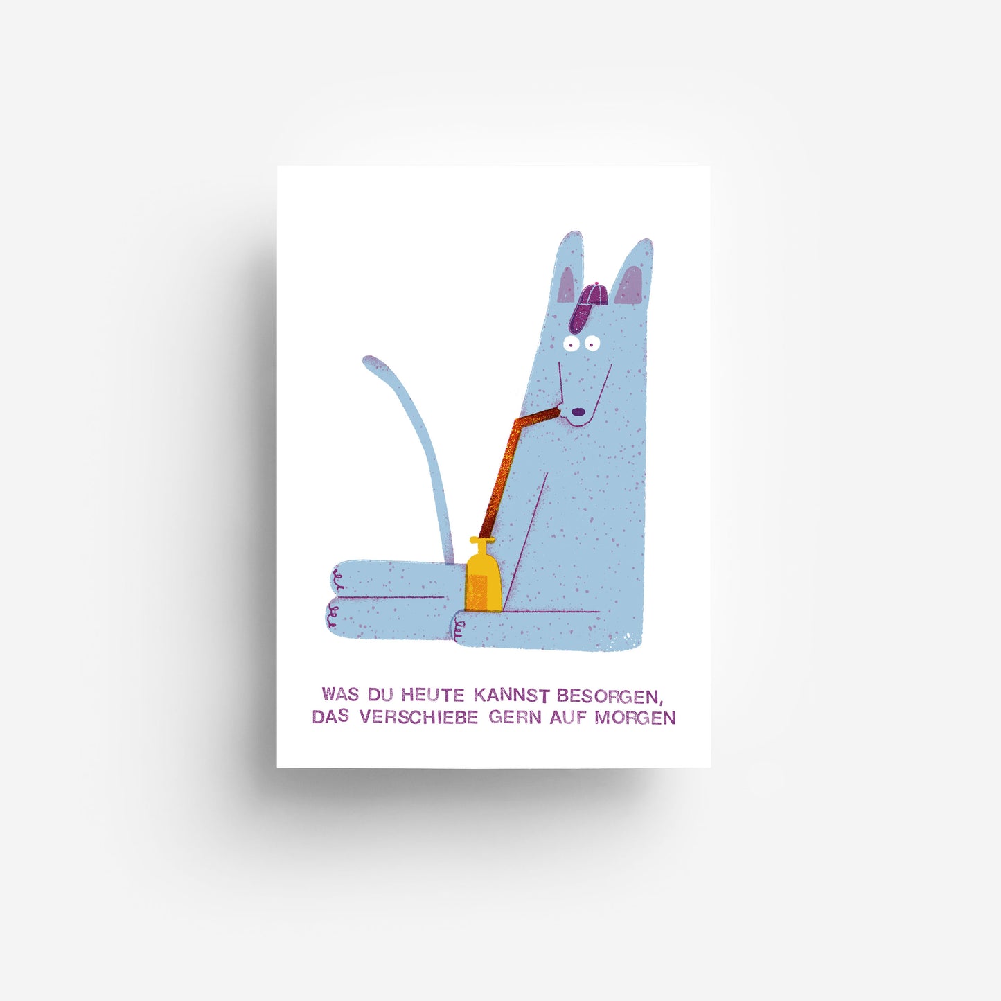 Hund Postkarte DIN A6