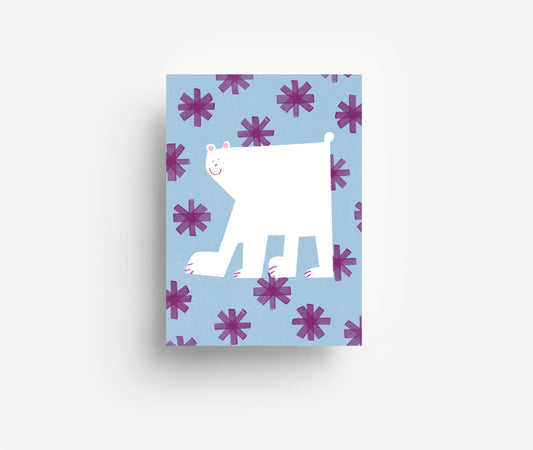 Eisbär Postkarte DIN A6