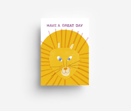 Löwe Postkarte DIN A6