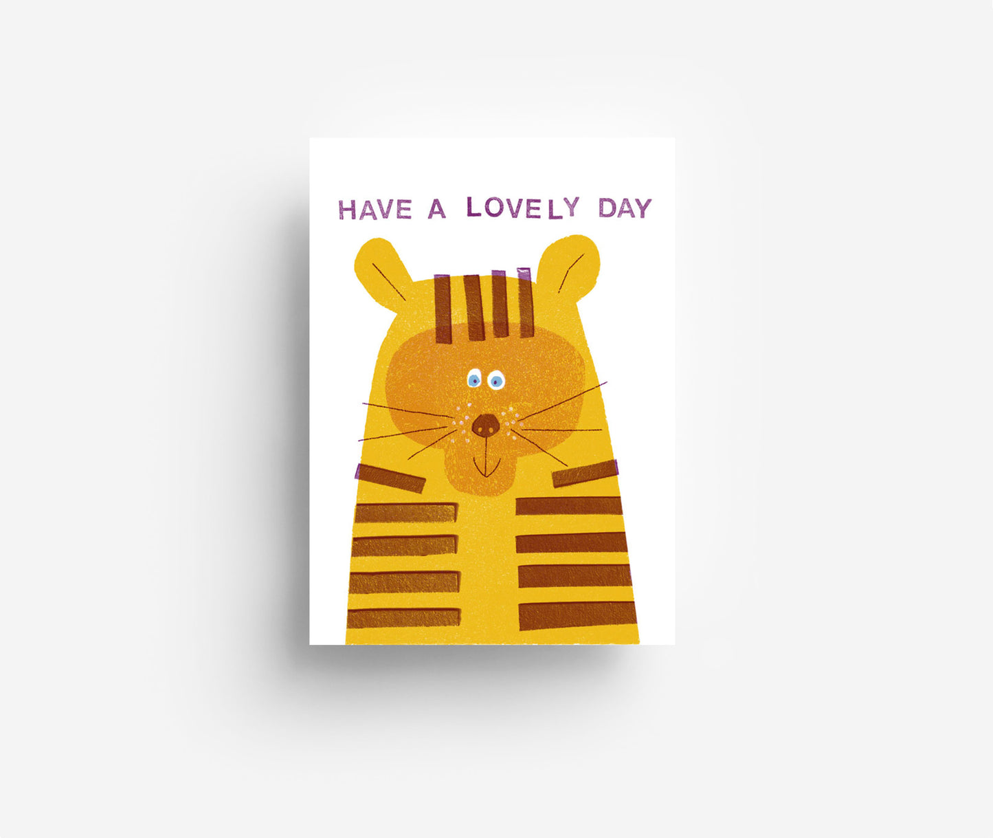 Tiger Postkarte DIN A6