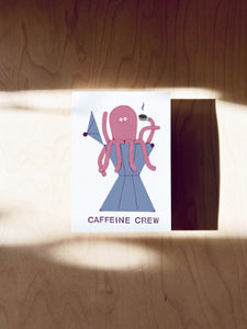 Caffeine Crew Postkarte DIN A6