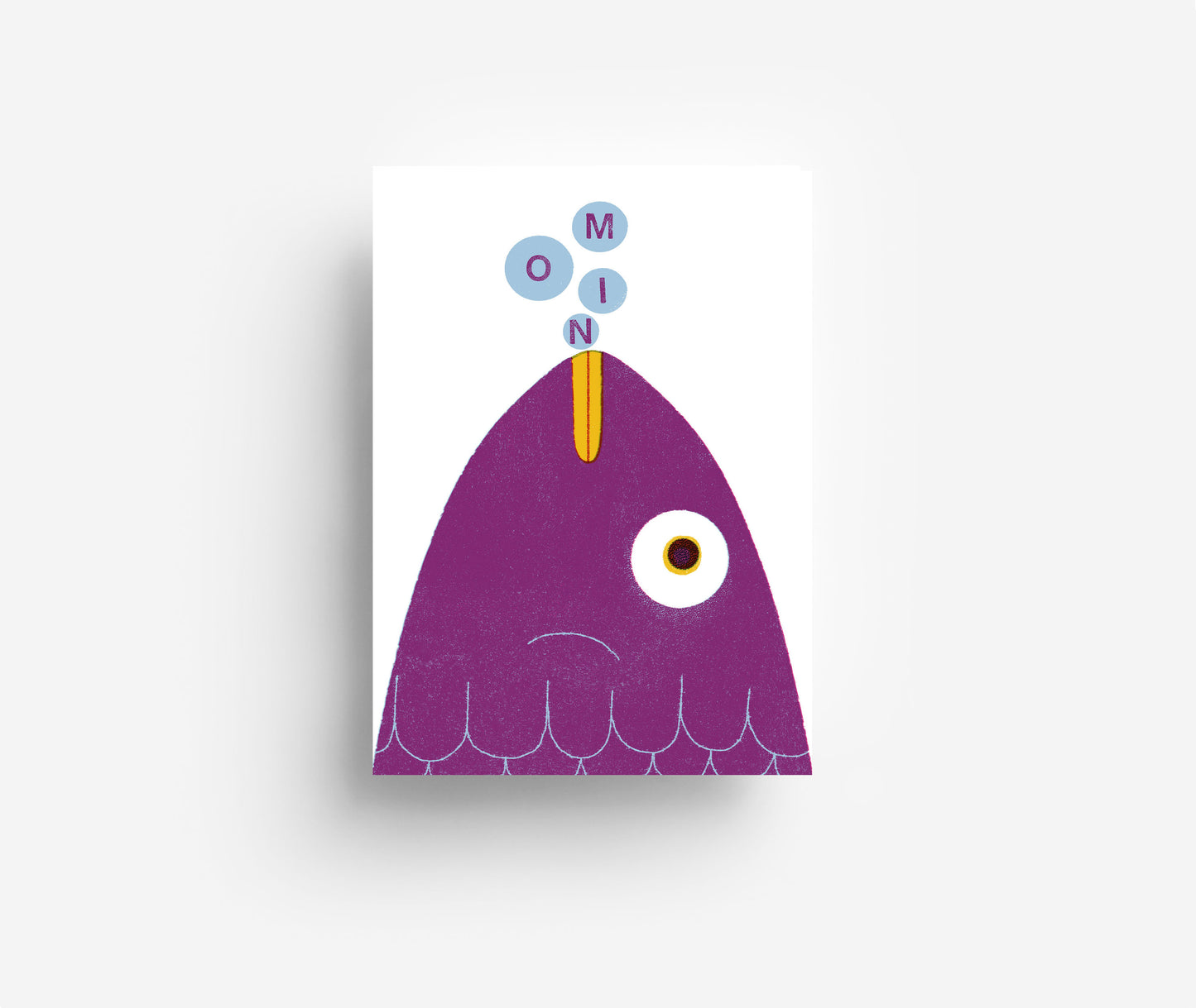 Moin Fisch Postkarte DIN A6