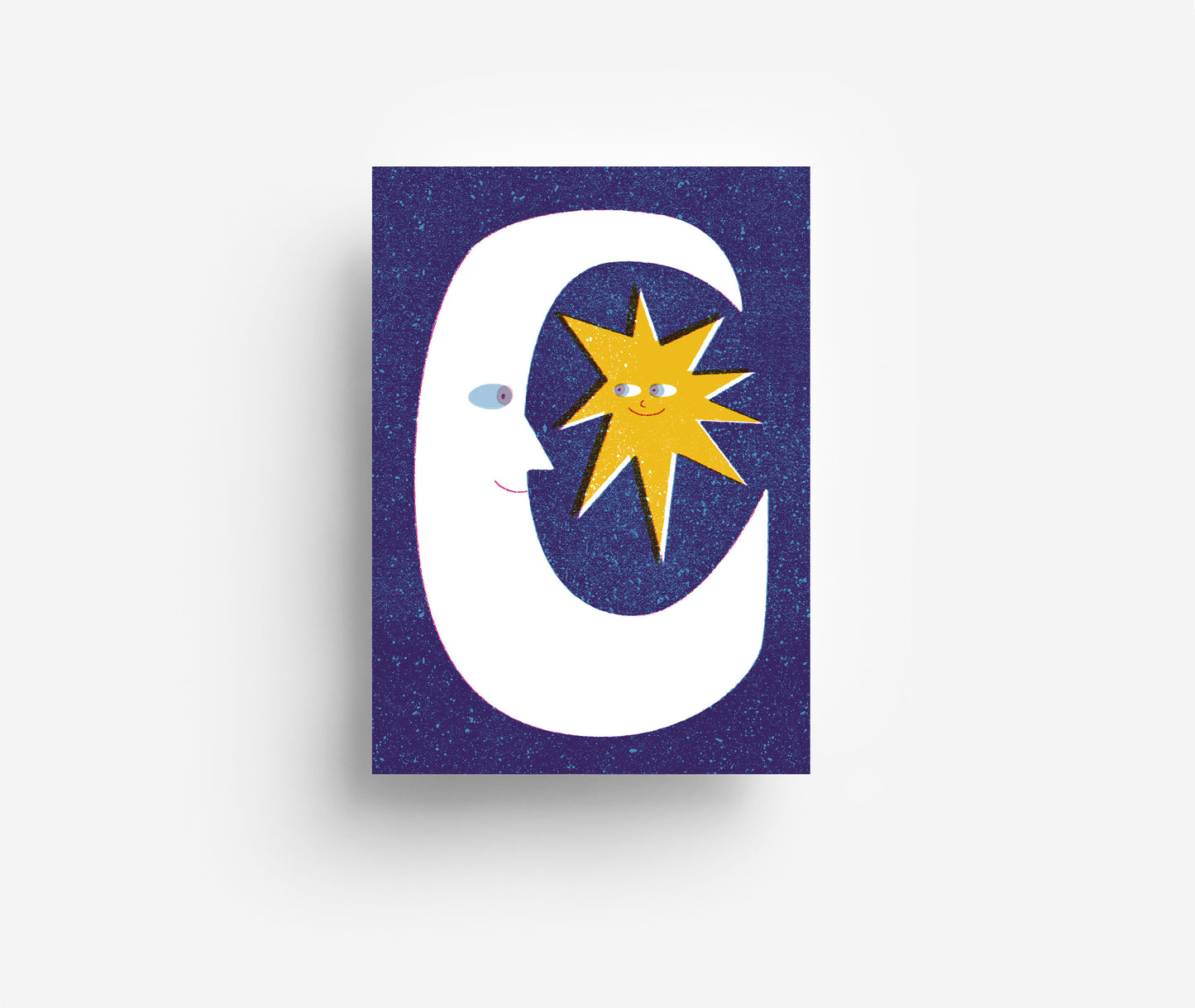 Mond & Sterne Postkarte DIN A6