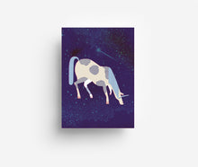 Load image into Gallery viewer, Night Unicorn Postcard DIN A6