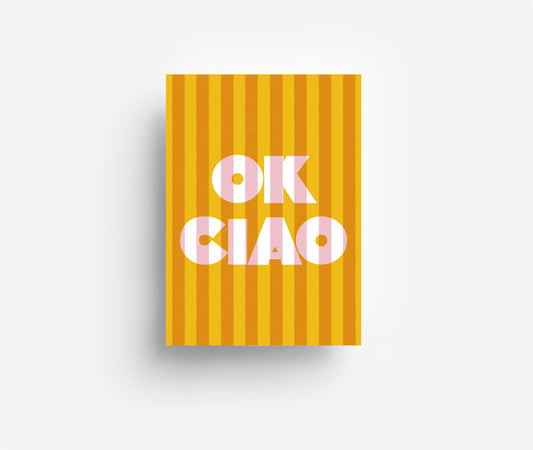 Ok Ciao Postkarte DIN A6