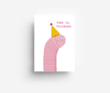 Load image into Gallery viewer, Party Worm Postcard DIN A6