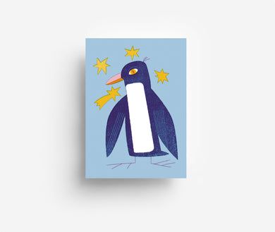 Pinguin Postkarte DIN A6