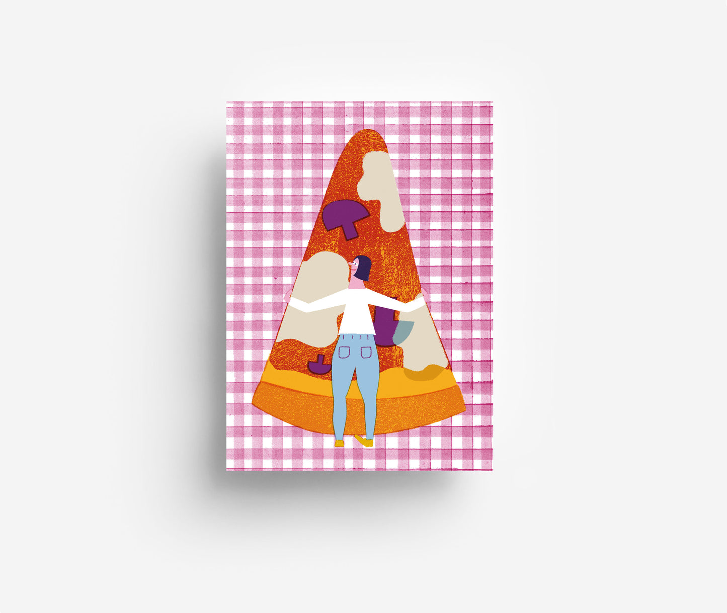 Pizzaliebe Postkarte DIN A6