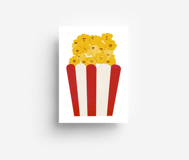 Popcorn Postcard DIN A6