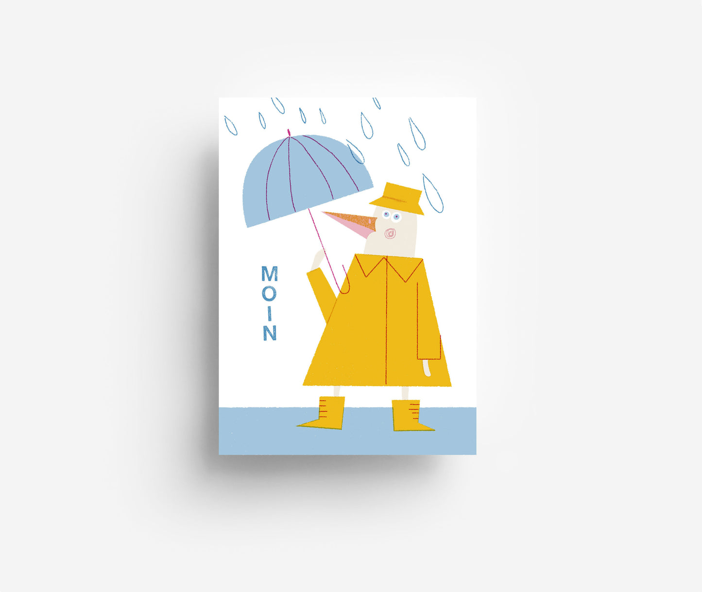 Regenente Postkarte DIN A6
