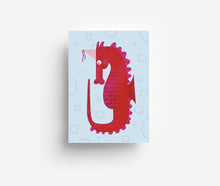 Load image into Gallery viewer, Seahorse Postcard DIN A6