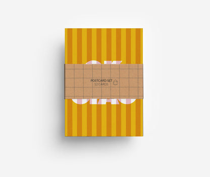 Typo Postkarten Set (12 Karten) DIN A6