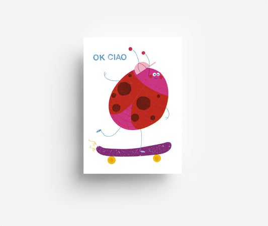 Skater Postkarte DIN A6