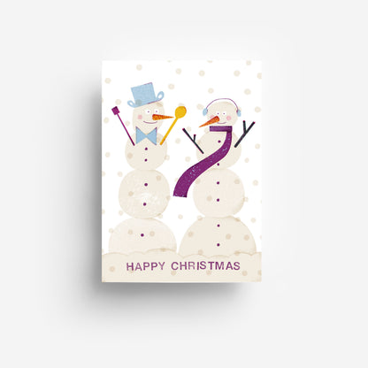 Snow Couple Postkarte DIN A6