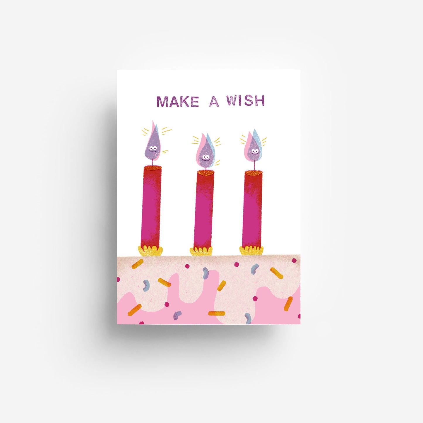 Make A Wish Postkarte DIN A6