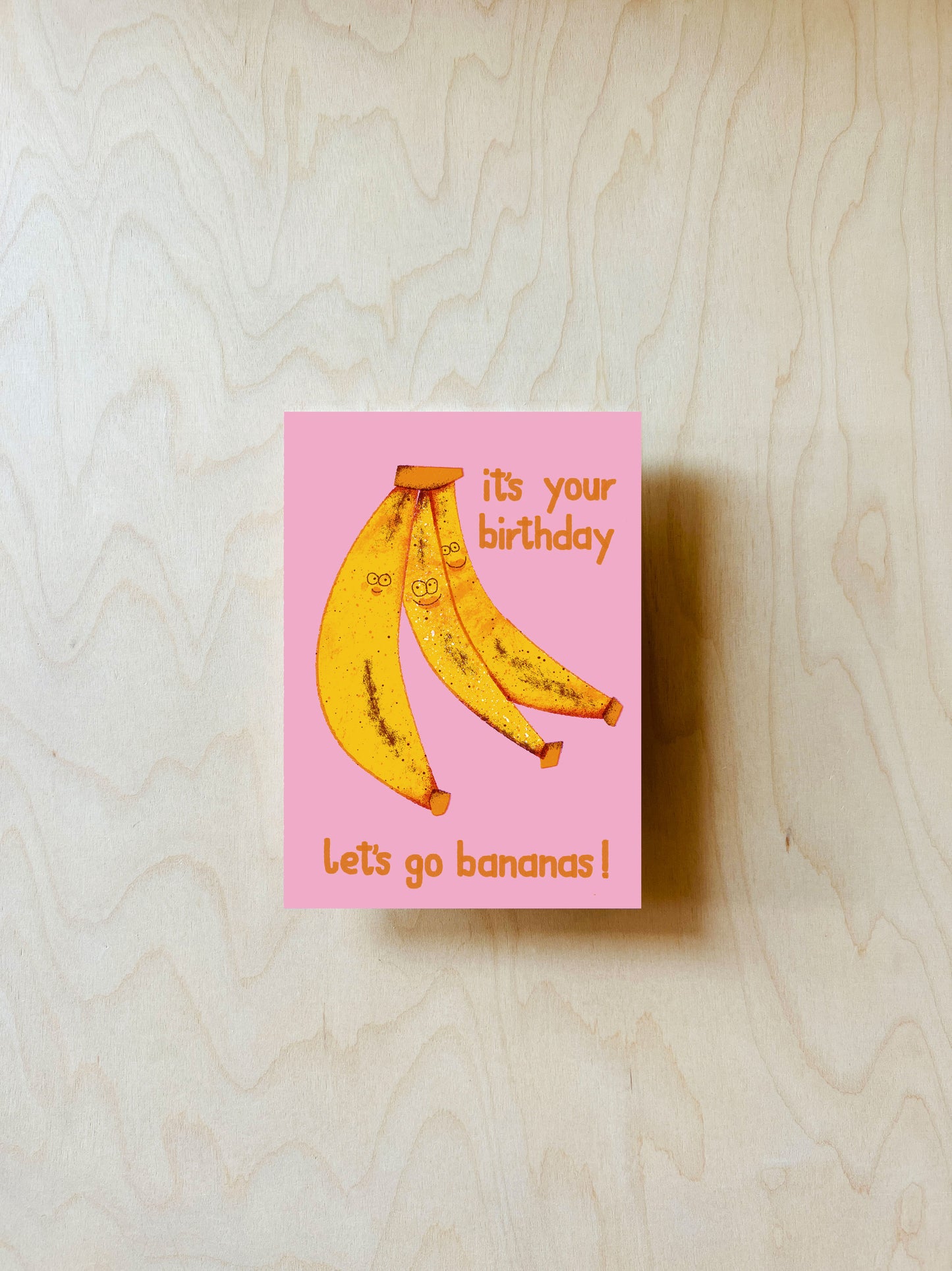 Bananen Geburtstag Postkarte DIN A6
