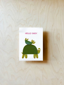 Baby Schildkröte Postkarte DIN A6 