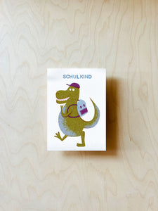 Dino Schulkind Postkarte DIN A6 