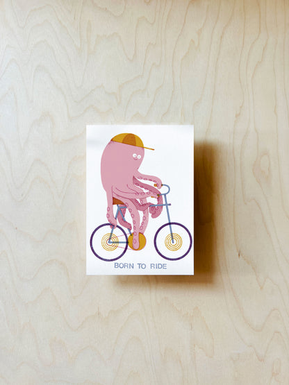 Born To Ride Postkarte DIN A6