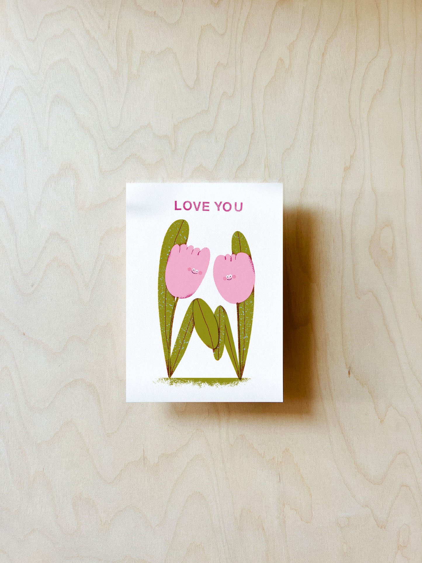 Tulpen Postkarte DIN A6
